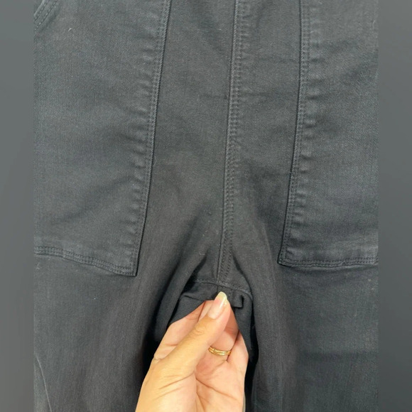 Frame Le Flare de Francoise Jeans Black Side Zip Cotton Blend Pockets Women’s 27 - Picture 9 of 15